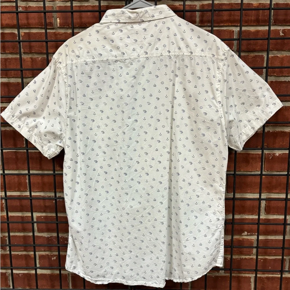 Level Ten Nautical Print Shirt Men’s Large - Picture 6 of 6